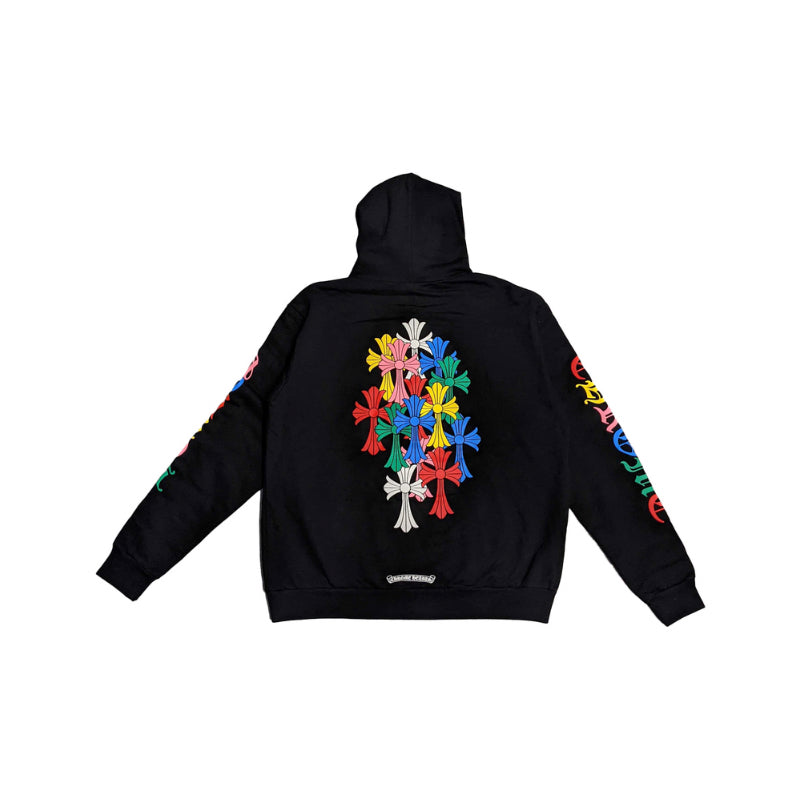 Chrome Hearts Multi Color Cross Cemetery Zip Noir