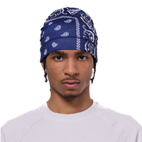 Beanie Skull Blue Bandana | ABELA023