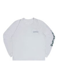 Longsleeve White Green Cemetery Cross White | Chrome Hearts