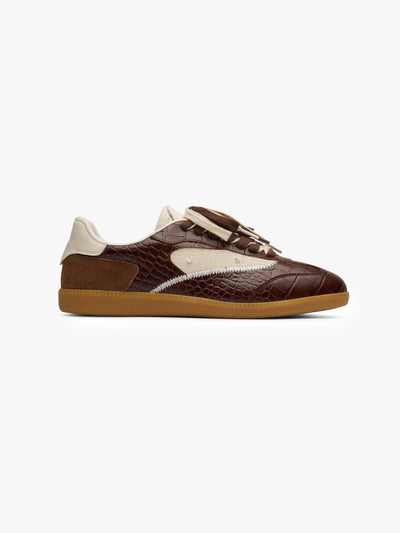 Low-top L'équipe Croco Brown | Reternity