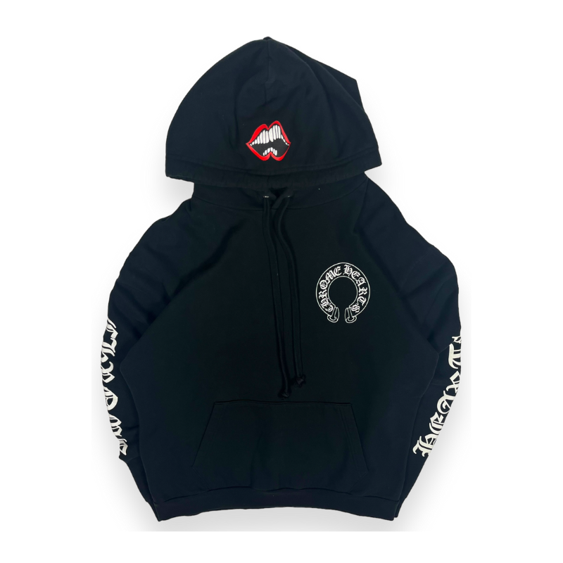 Hoodie Matty Boy Black Chomper Horseshoe | Chrome Hearts