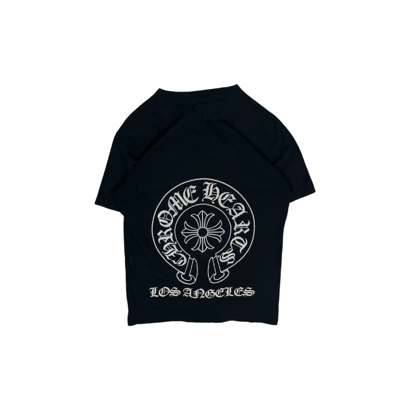 Chrome Hearts Black Los Angeles Horseshoe Logo Tee