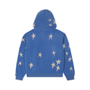 Zip Hoodie Stars Patchwork Washe Blue | KidSuper