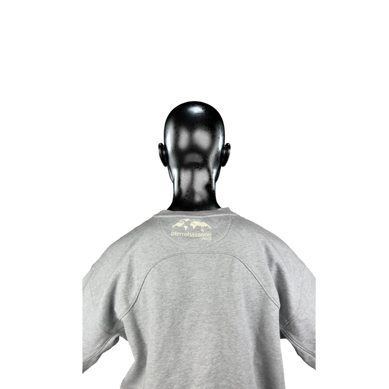 Pull ras du cou militaire℗ - Gris chiné | Pierre Bassene