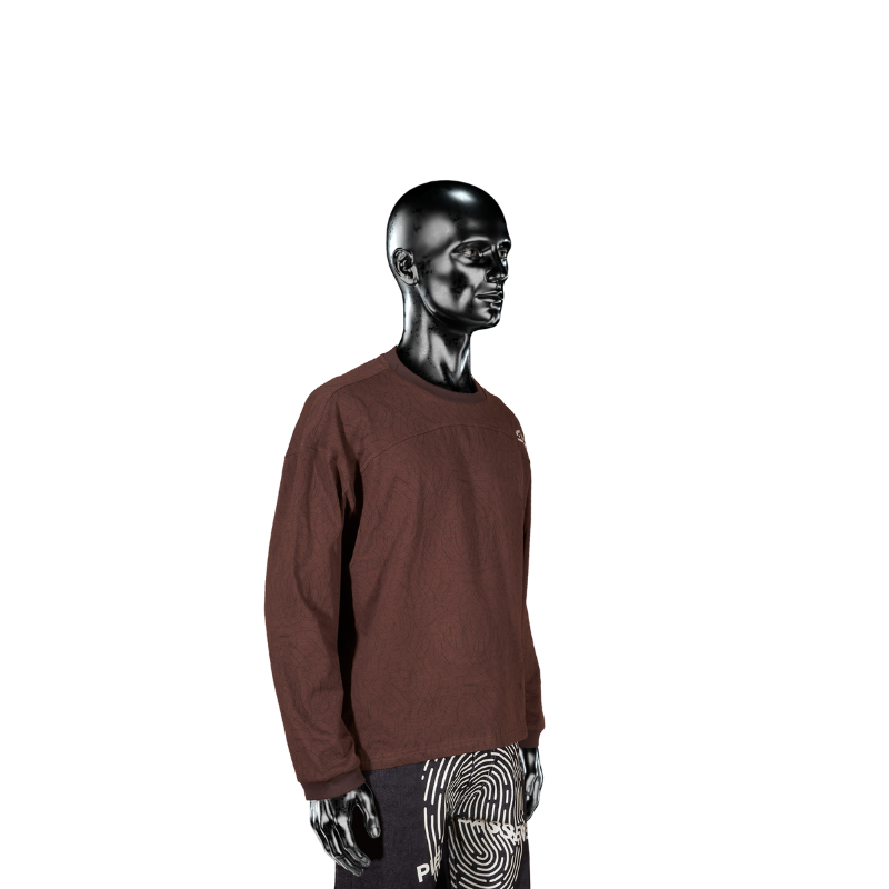 Longsleeve Longsleeve T-shirt - Brown Digital Camo℗ | Pierre Bassene