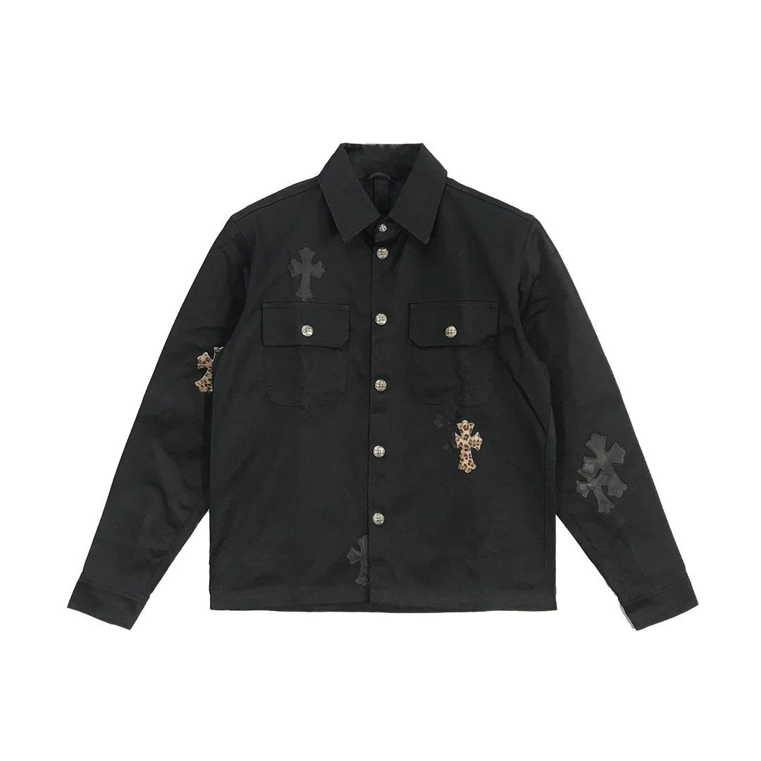 Shirt Work Dog Black Patch Leopard | Chrome Hearts, Hype clothes