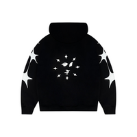 Sweat À Capuche Zippé Cosmos Noir | Année Lumière