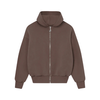 Sweat à capuche zippé November Brown | Perplex