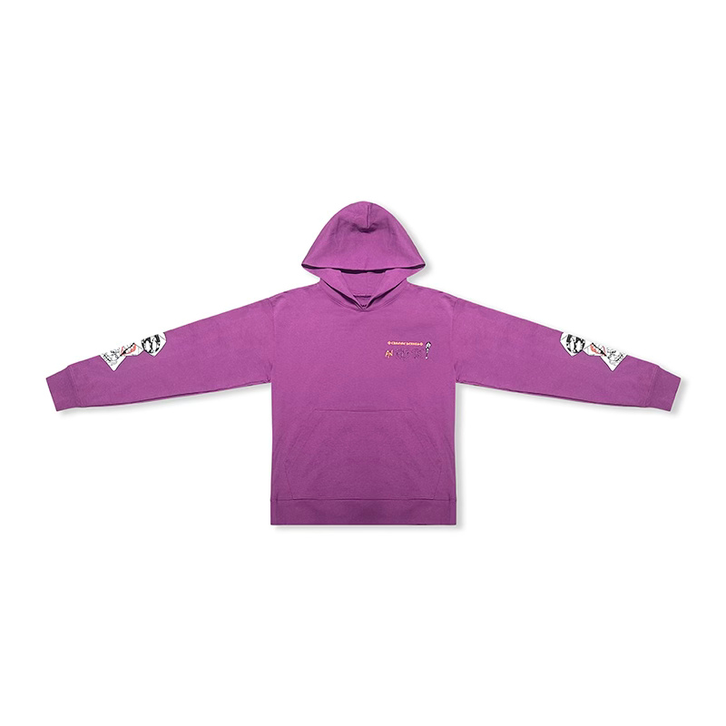 Hoodie I Want More Not Less Purple | Chrome Hearts x Matty Boy