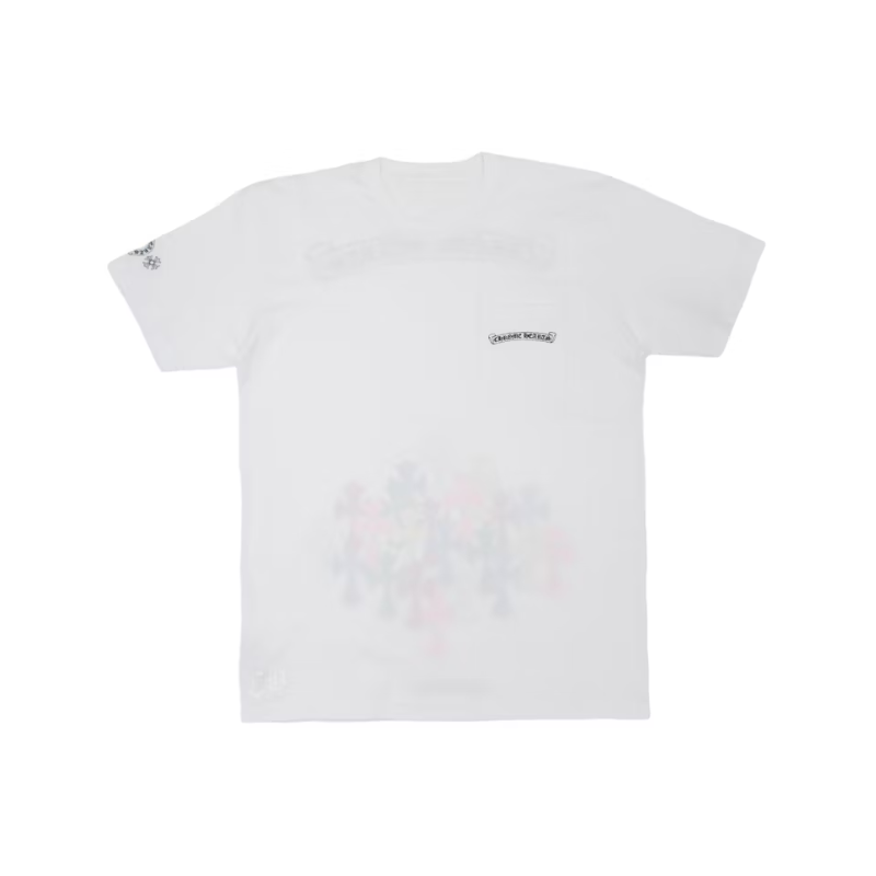 T-Shirt Chrome Hearts Cross Multi Color White