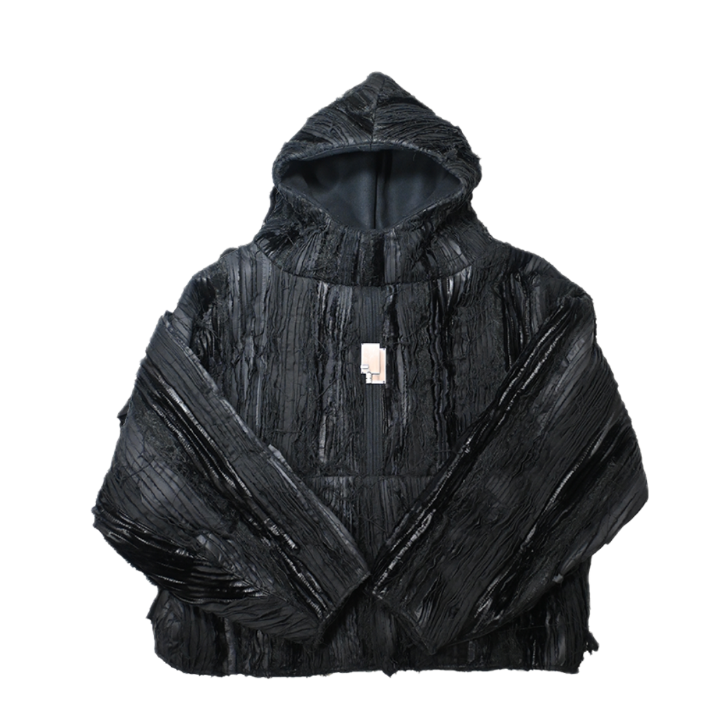 Hoodie OUTRENOIR Texture Black