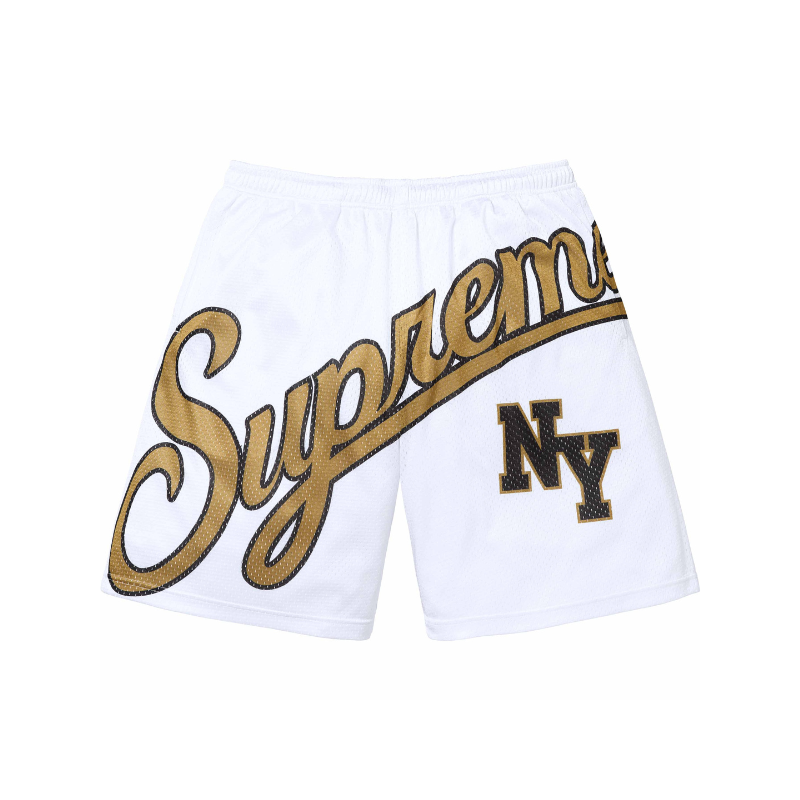 Shorts Big Script Mesh White | Supreme