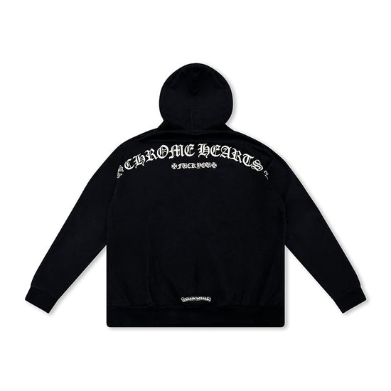 Zip Hoodie T Logo FU Shoulder  | Chrome Hearts