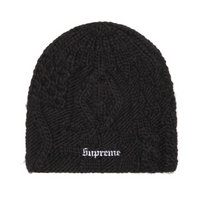Bonnet en maille noire | Supreme