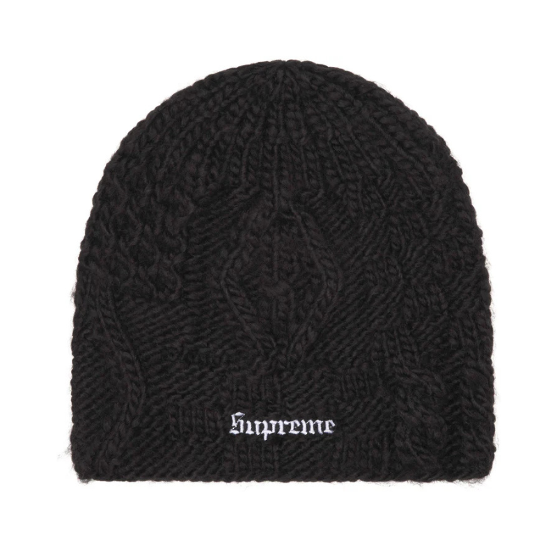 Beanie Block Knit Black  | Supreme