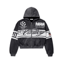 Zip Hoodie Cursive Black | Vale Lives