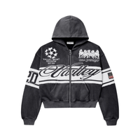 Zip Hoodie Cursive Black | Vale Lives