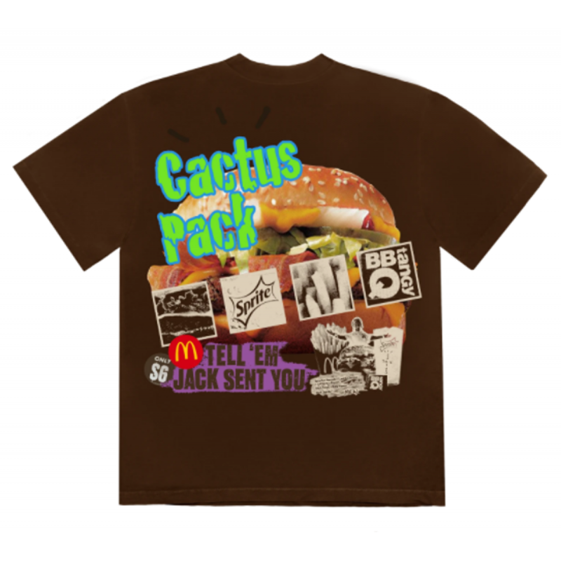 T-Shirt Travis Scott x McDonald’s Cactus Pack Vintage Promo Brown