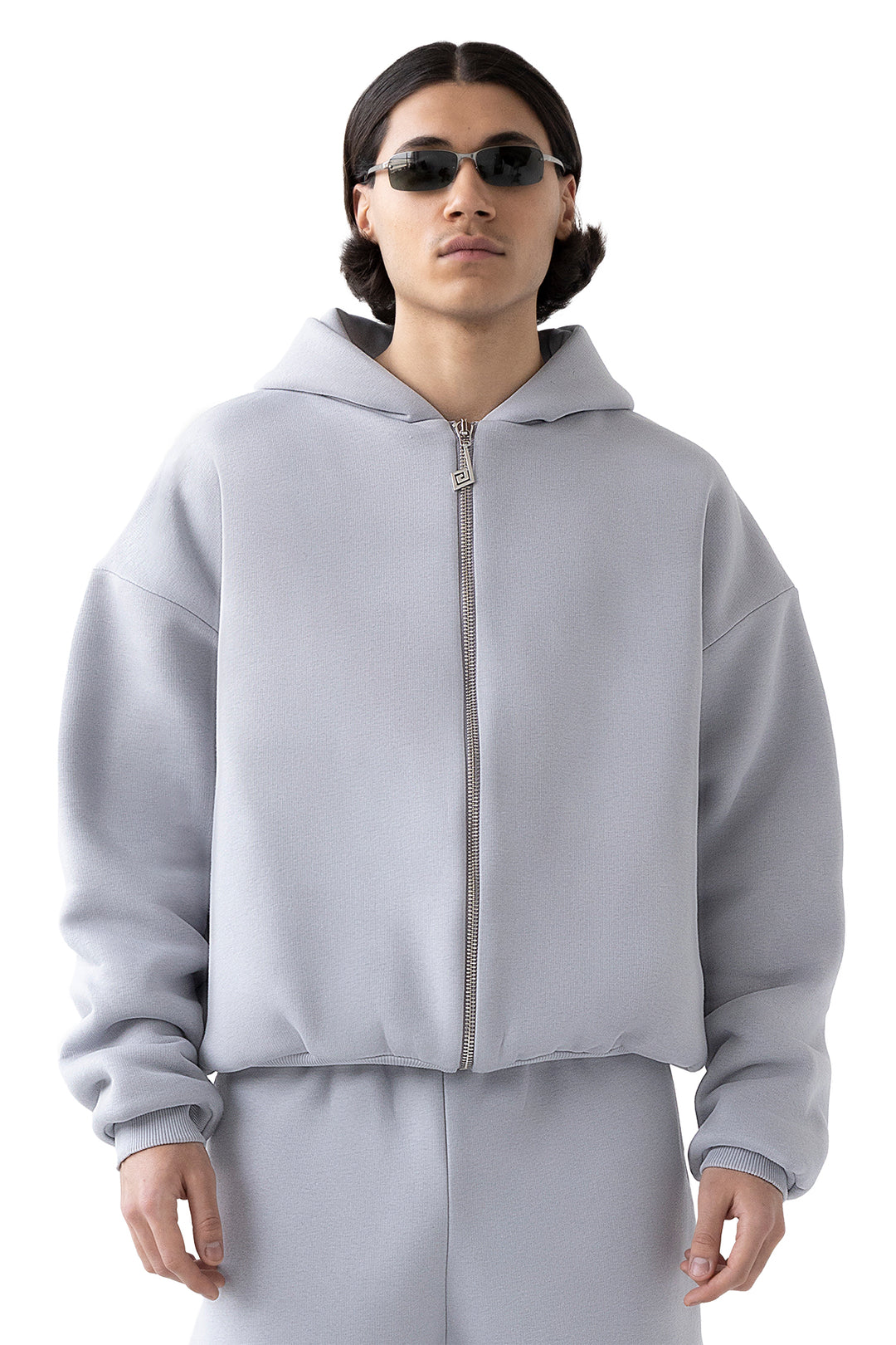 Zip Hoodie Stone Grey | Perplex