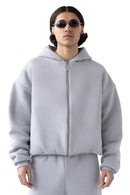 Zip Hoodie Stone Grey | Perplex
