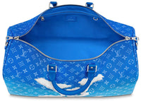 Duffle Bag Clouds Monogram Canvas Bandouliere 50 Blue | Louis Vuitton