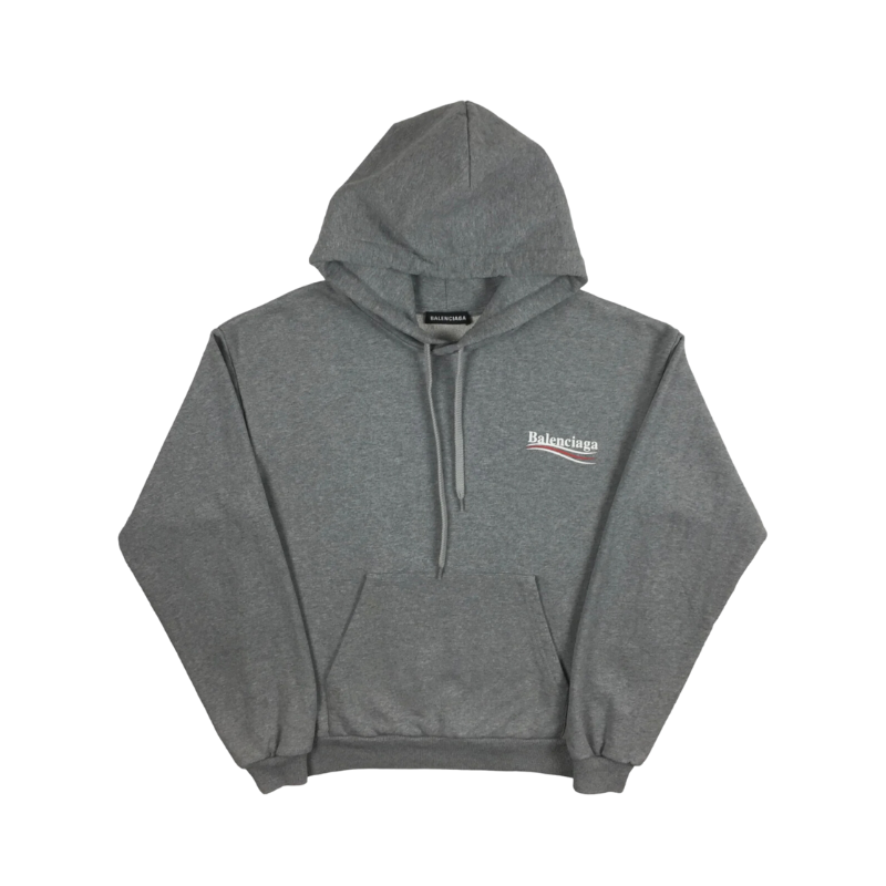 Balenciaga Grey Political Campaign Hoodie