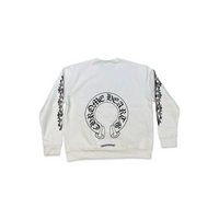 Crewneck Floral White | Chrome Hearts