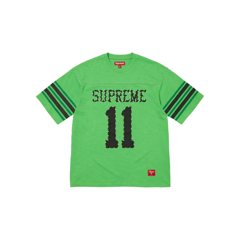 T-shirt Studded Football Green  | Supreme