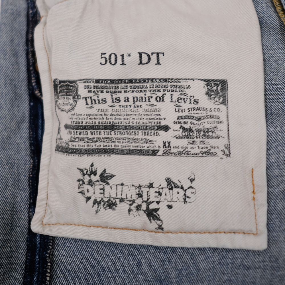 Jeans Levi's 501 Cotton Wreath Blue  | Denim Tears