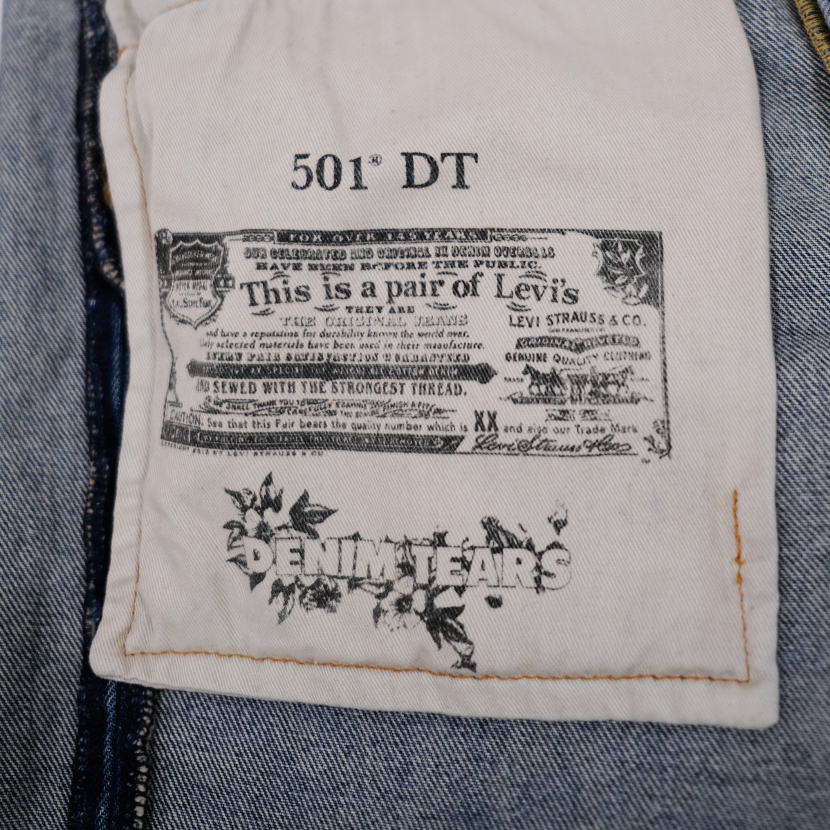 Jeans Levi's 501 Cotton Wreath Blue  | Denim Tears