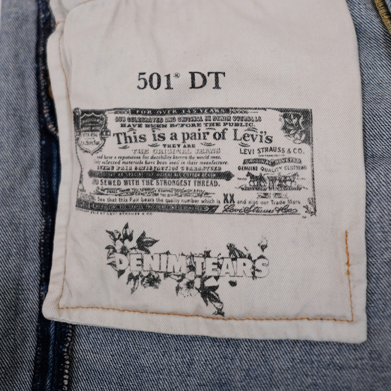 Jeans Levi's 501 Cotton Wreath Blue  | Denim Tears