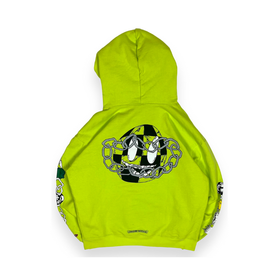 Hoodie Lime Green Link | Chrome Hearts x Matty Boy