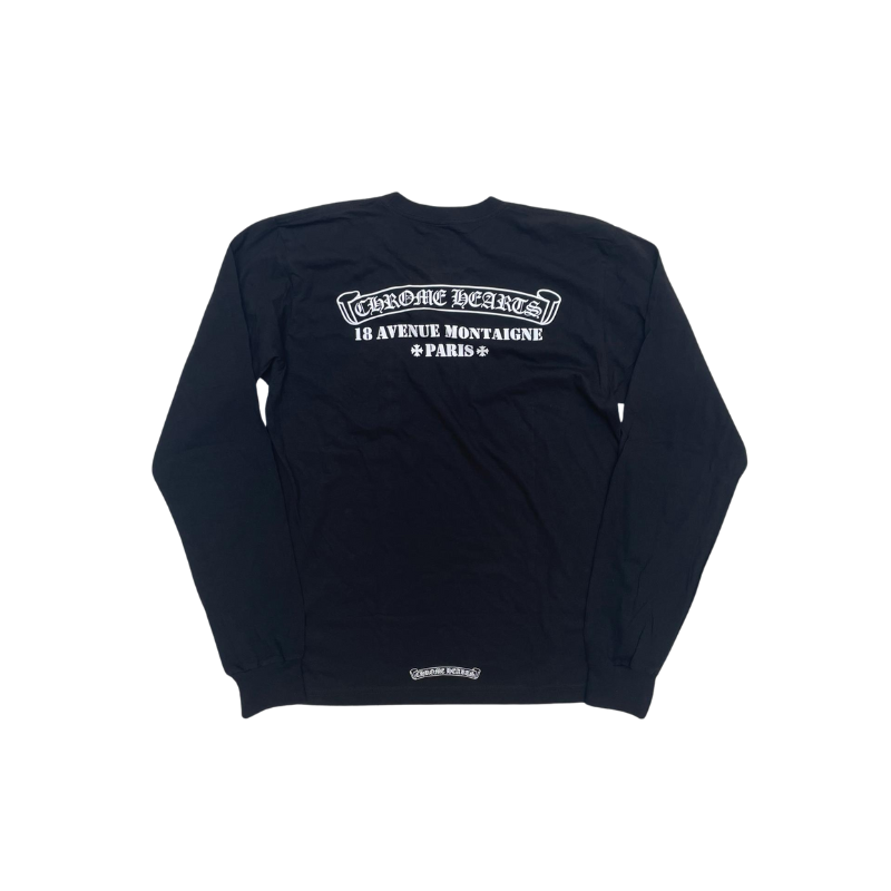 Longsleeve CHROME HEARTS Avenue Montaigne Black