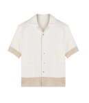 Shirt Lin Empiecement Maille | Caleb