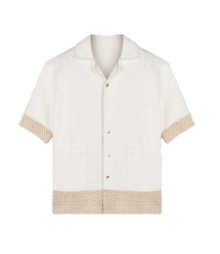 Shirt Lin Empiecement Maille | Caleb