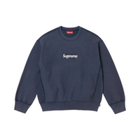 Crewneck Box Logo Navy SS25 | Supreme