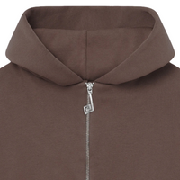 Sweat à capuche zippé November Brown | Perplex