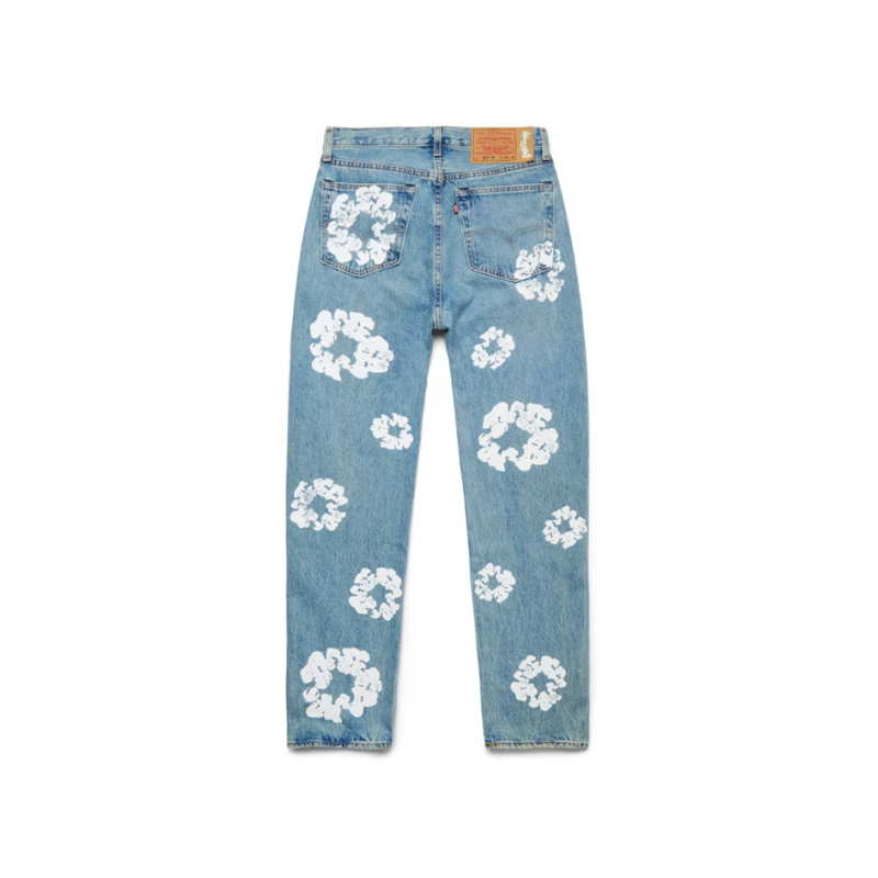 Jeans Levi's 501 Cotton Wreath Blue  | Denim Tears