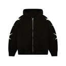 Sweat À Capuche Zippé Cosmos Noir | Année Lumière