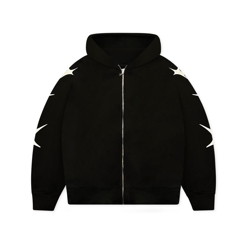 Zip Hoodie Cosmos Black V2 | Année Lumière