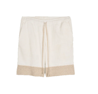 Shorts Lin Empiecement Maille | Caleb