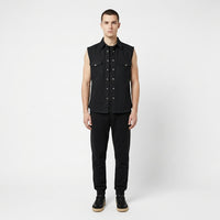Sleeveless Vintage Fleur De Lys Vest DS | Chrome Hearts