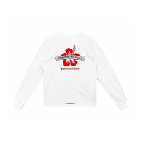 Longsleeve Honolulu Exclusive Hibiscus White  | Chrome Hearts