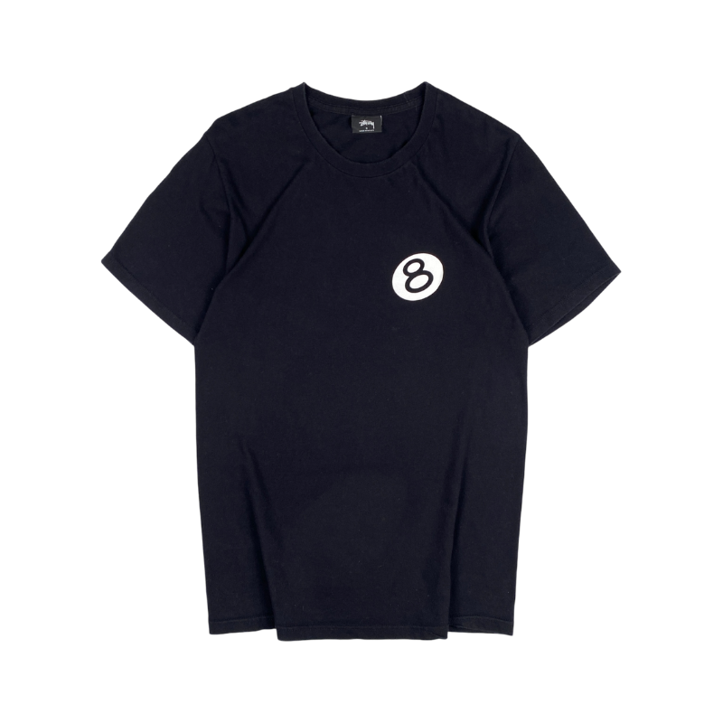 Stussy Black 8 Ball Logo Tee