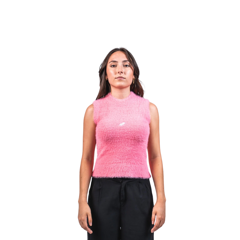 T-shirt Sleeveless Pink | UNDEFINED