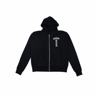 Zip Hoodie Mini Floral Black | Chrome Hearts