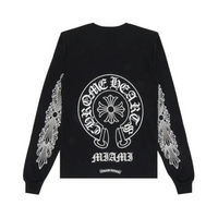 Longsleeve Floral Miami Black  | Chrome Hearts
