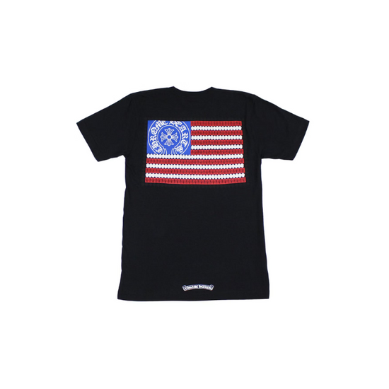 T-shirt American Flag Dagger Black | Chrome Hearts
