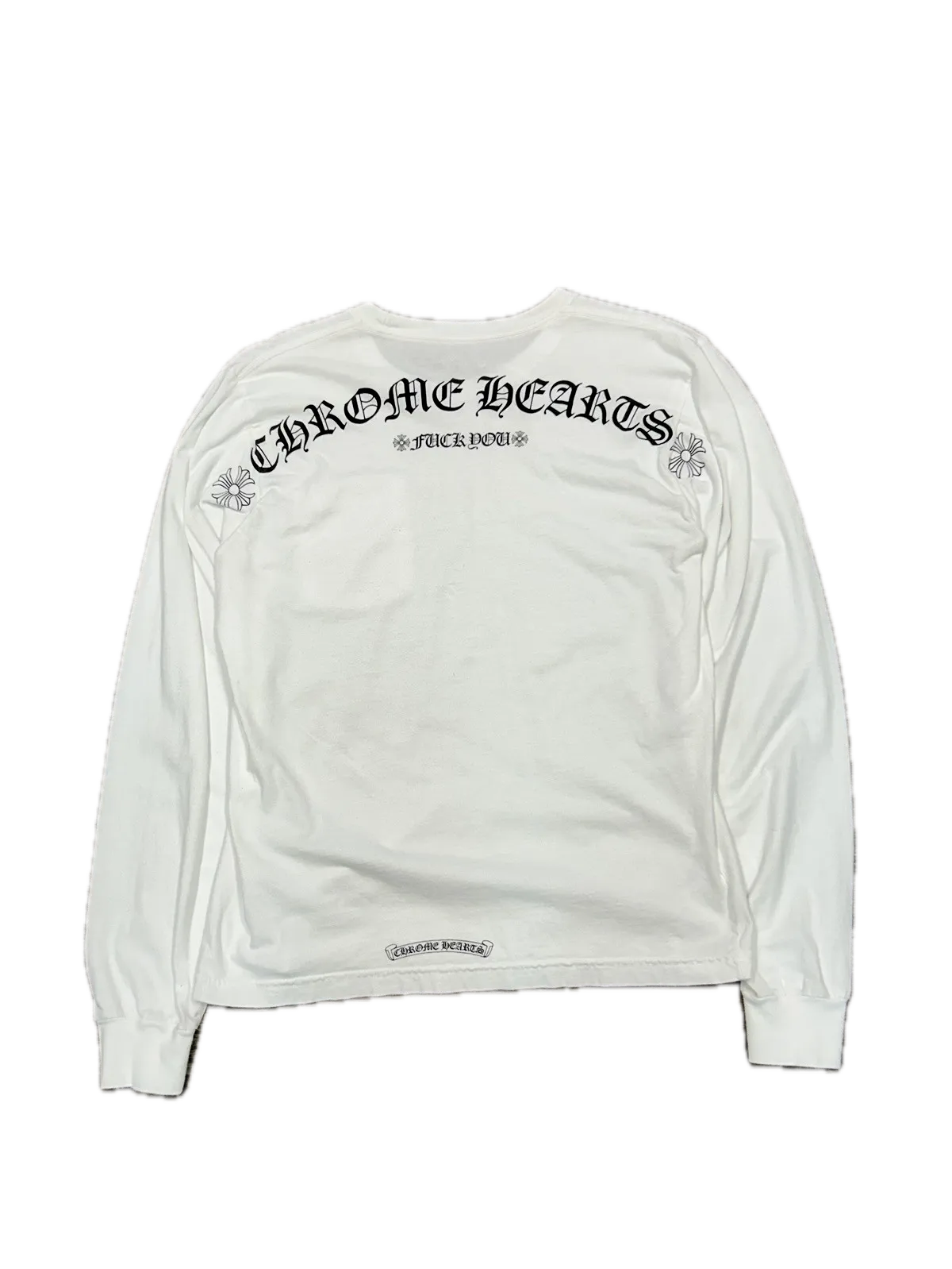 Longsleeve White 'Fuck You' | Chrome Hearts
