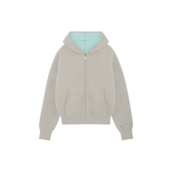 Zip Hoodie Grey Blue Neon | UNDEFINED 1999